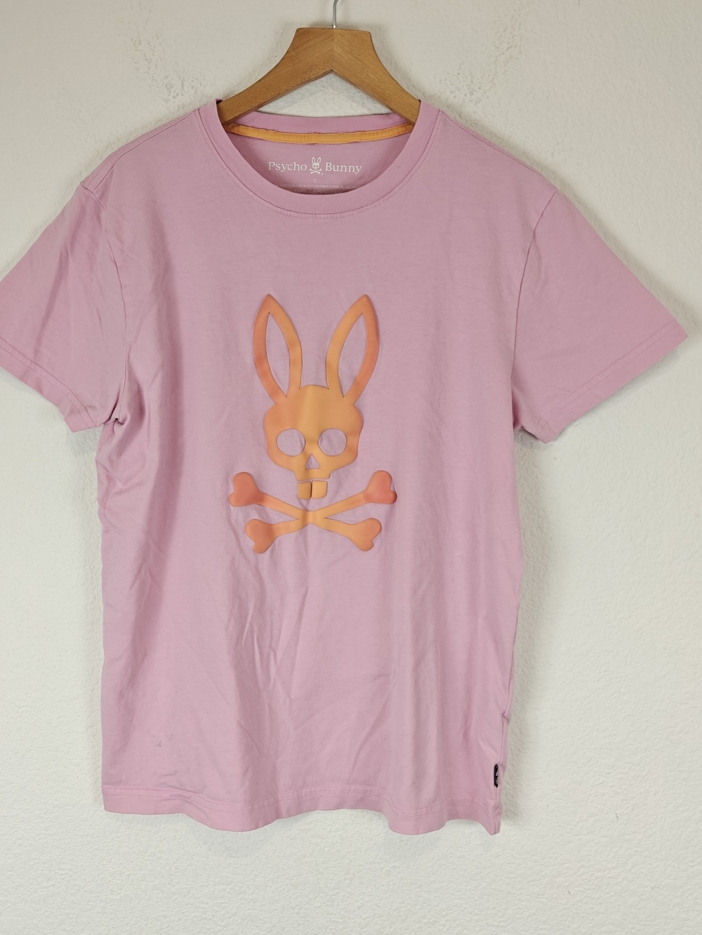 Psycho Bunny Pink Tonal Logo Graphic Tee Size 3 (M) Streetwear Cotton T-Shirt